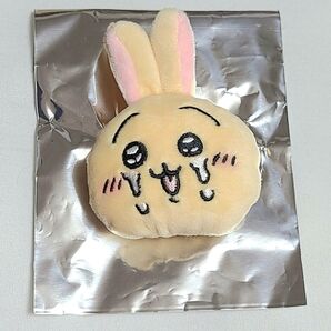 ナガノ展 ノベルティ おかおぬいぐるみバッジ うさぎ ぬいぐるみバッジ おかおバッジ