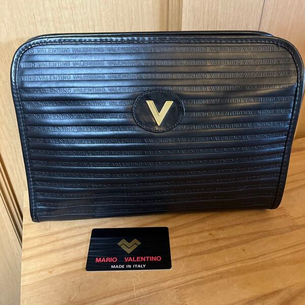 未使用品 マリオバレンチノ クラッチバッグ MARIO VALENTINO レザーバッグ