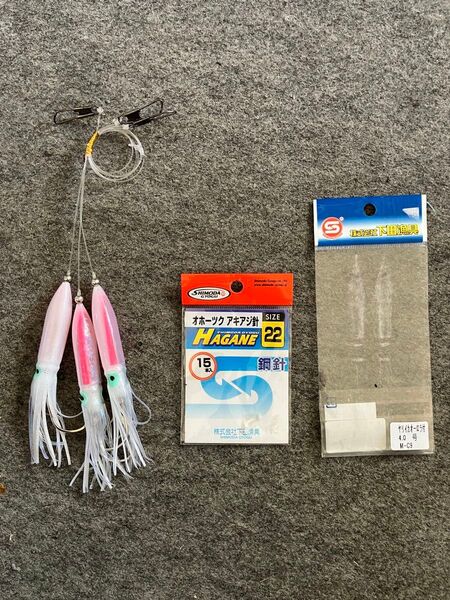 サケライセンス好調カラー 下田漁具 白 M-C9 アキアジ 鮭釣り仕掛け オホーツク 船釣り 替え針 イカベー4号 3本セット