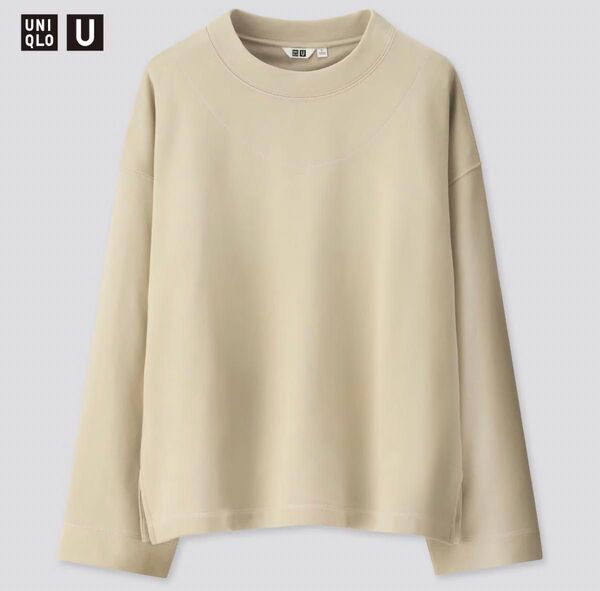 【UNIQLO U】スウェットボクシークルーネックシャツ LIGHT GREEN