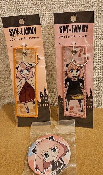 アーニャ フライトタグキーホルダー 缶バッジセット