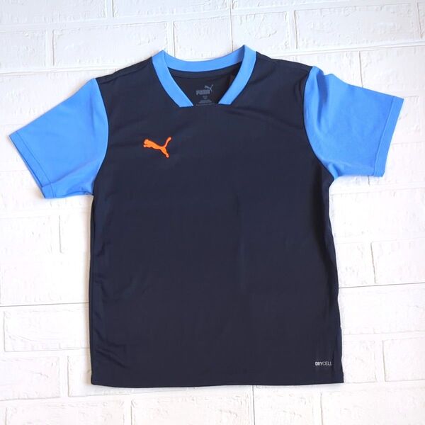【新品】タグつき PUMA プーマ ドライセル メッシュ半袖Tシャツ サイズ140 バイカラー