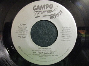 Patrica La Marr ： I Remember 7'' / 45s ★ インディーレディーSoulバラード ☆ c/w I'm In Love With You // 5点で送料無料