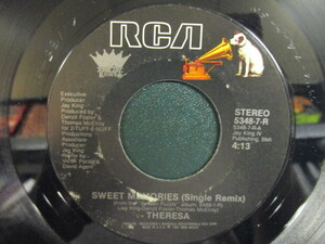 Theresa ： Sweet Memories 7'' / 45s ★ Mellow エレクトロ ☆ c/w Start Again // シングル盤 / EP