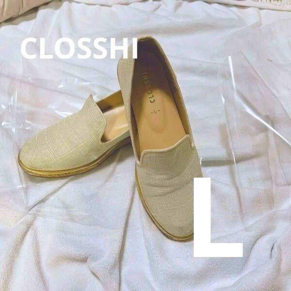 レディース 靴 シューズ L CLOSSHI 夏 しまむら フラットシューズ