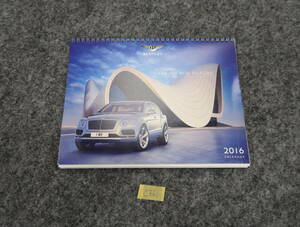  Bentley 2016 year desk calendar Ben Tiga flying spur Continental GT postage 370 jpy 