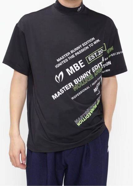 新品正規品 マスターバニー パーリーゲイツ サイズ4 メッシュ モックネック シワになりにくい ブラック2024モデル 高機能送料無料