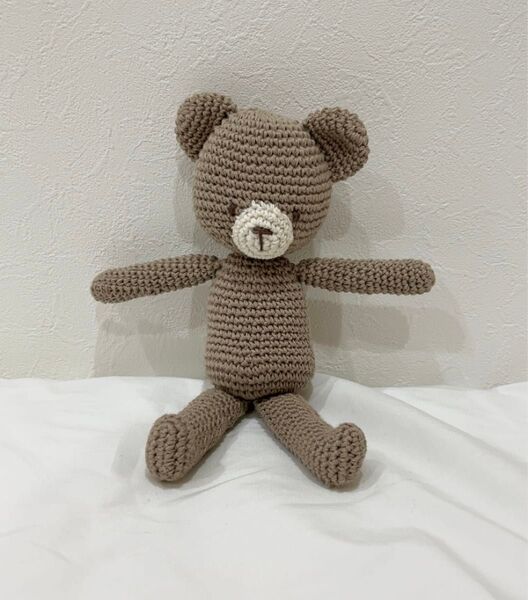 【ハンドメイド】あみぐるみ クマ