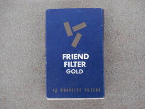 アンティーク　タバコのフィルター　FRIEND FILTER GOLD