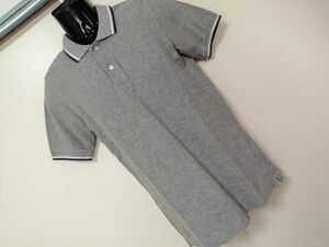 kkyj3075 ■ 鹿の子ポロシャツ ■ カットソー トップス 半袖 コットン グレー M