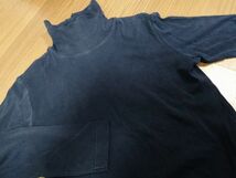 kkyj3138 ■ ユニクロ ■ キッズ ジュニア 男の子 女の子 男女兼用 カットソー Tシャツ トップス タートルネック 長袖 紺 ネイビー 12 150_画像7