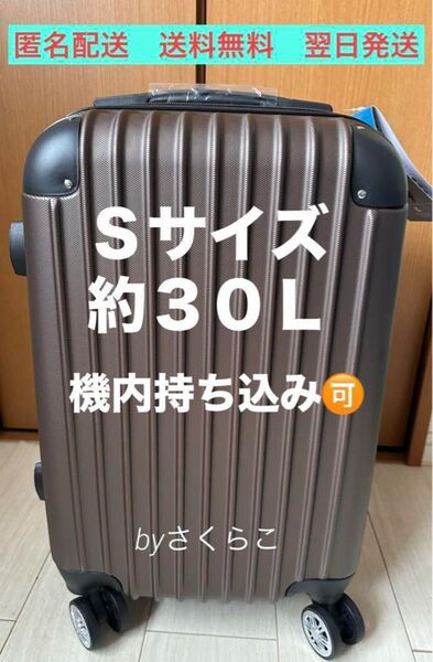 機内持ち込み可能 超軽量高品質 Sサイズ約30L 8輪360度回転スーツケースキャリケース