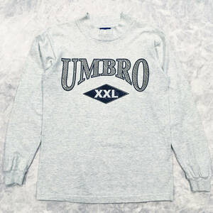  Vintage 90S Umbro mok шея футболка с длинным рукавом размер S