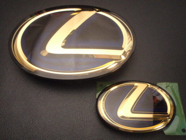 7トレジャー 【 UVF45/46 LEXUS レクサス 後期 LS600h (L) 】 プレミアム ゴールド フロント&リア Lエンブレム