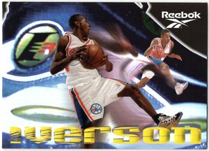 激レアルビー！ Allen Iverson ＜ 1997-98 SkyBox Premium Reebok Shoe Ruby＞ ルビーパラレル