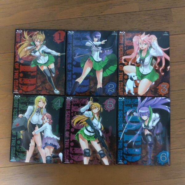 Blu-ray 学園黙示録 HIGHSCHOOL OF THE DEAD 1巻から6巻