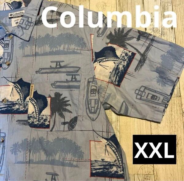 【送料無料】☆廃盤品☆Columbia コロンビア アロハシャツ オーバーサイズ