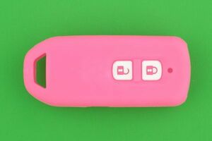 ホンダ（HONDA）・Nシリーズ（N BOX・N WAGON・N ONE）・2ボタン・スマートキー用シリコンカバーケース　★★ピンク色