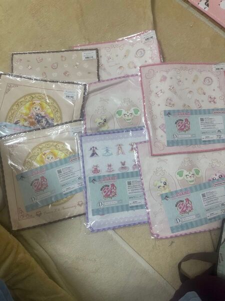 プリキュア1番くじ ハンカチ7枚セット 一番くじ