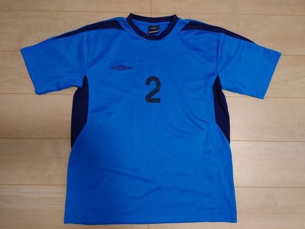 UMBRO アンブロ ゲームシャツ 2番 青 ブルー カスタム チーム オーダー プラクティスシャツ サッカー フットサル