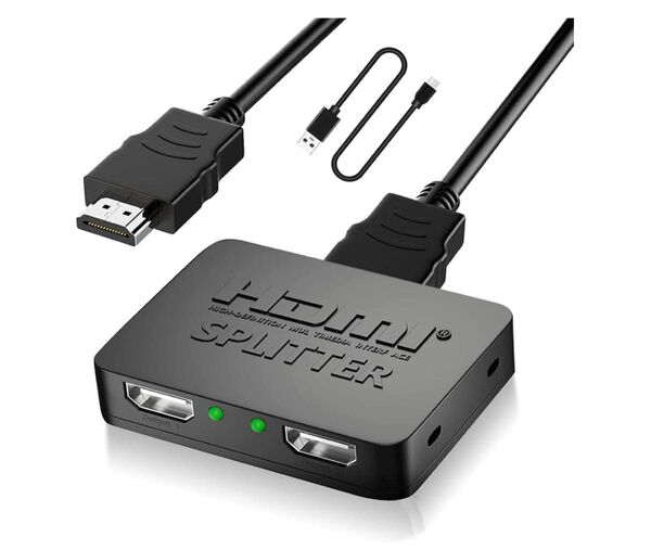HDMI 分配器 1入力2出力 HDMIスプリッター4K 3D 1080p 複数出力幅広く対応