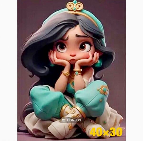 ダイヤモンドアート 可愛いジャスミン 40×30cm