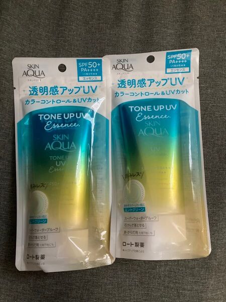 スキンアクア トーンアップUVエッセンス ロート製薬 日焼け止め