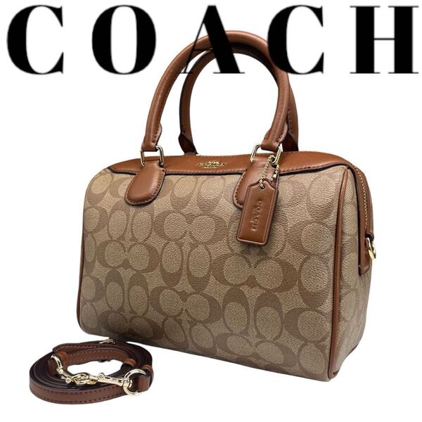 COACH コーチ ショルダーバッグ 32203 ミニボストンバッグ 2way ハンドバッグ シグネチャー 32203 斜め掛け