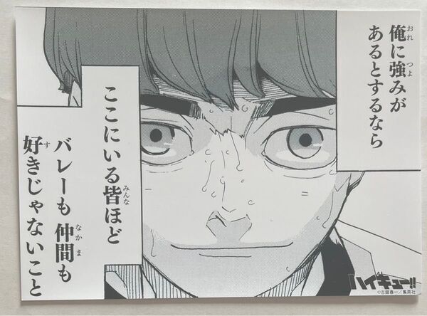JUMP SHOP限定 ハイキュー!!ブロマイド 昼神幸郎