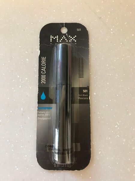 MAX 2000 Calorie Aqua Lash Mascara 501ウォータープルーフマスカラ 9ml