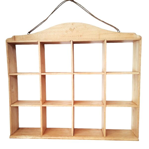 飾り棚 木製 ナチュラル 天然木 雑貨 壁掛け display shelf