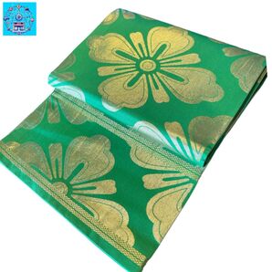 【美品】全通リバーシブル丸帯 幾何学模様 振袖 色無地 礼装 フォーマル