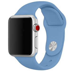 【本体サイズ42・44mm用】【35-デニムブルー】Apple Watch シリコン スポーツバンド アップルウォッチ【Series1.2.3.4.5.6.SE対応】