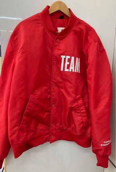 H&M ジャスティンビーバー スタジャン XLサイズ レッド