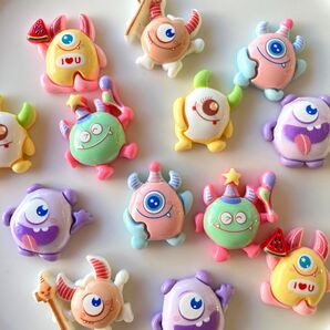 ハロウィン モンスター デコパーツ 30個セット