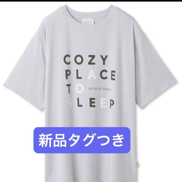 新品!ジェラートピケ UNISEX レーヨンロゴワンポイントTシャツ