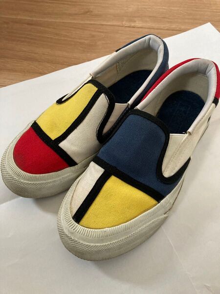 CONVERSE コンバース モンドリアン スリッポン 23㎝ スニーカー 子ども レディース 靴 夏靴 カラフル