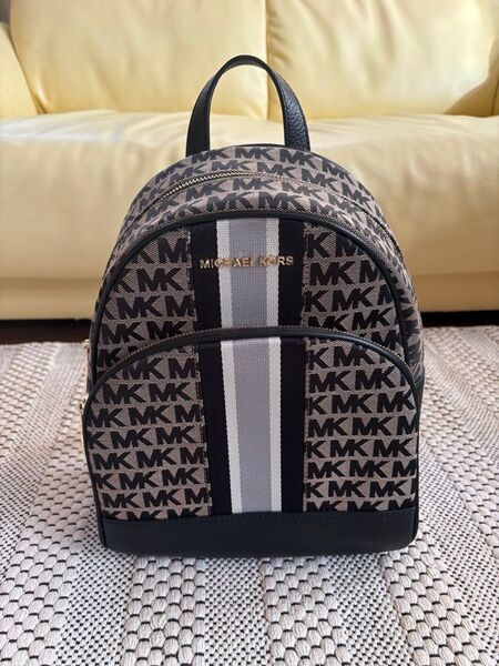 MICHAEL KORS (マイケルコース) リュックサックMK柄 ブラウン系
