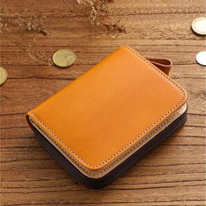 限定商品 金運UP イタリアンレザー スヌ革 牛革/本革 ハンドメイド コンパクト ミニ財布//大人気商品