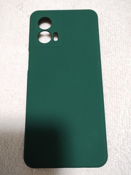 MOTOROLA motog53j g53y ケース シリコン シンプル ダークグリーン