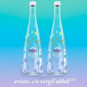 観賞用 Virgil Abloh × evian Limited Edition ボトル イヤーボトル デザイナーズボトル