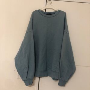 N.O.R.C くすみブルー スウェット