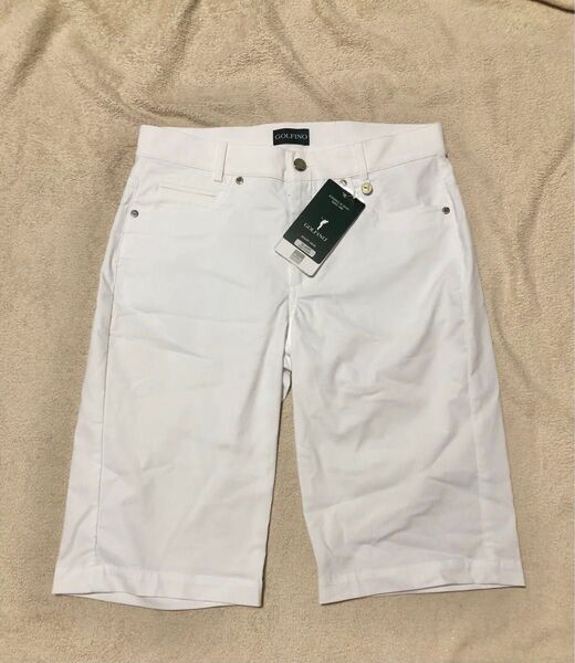 GOLFINOハーフパンツ白ゴルフウェア36
