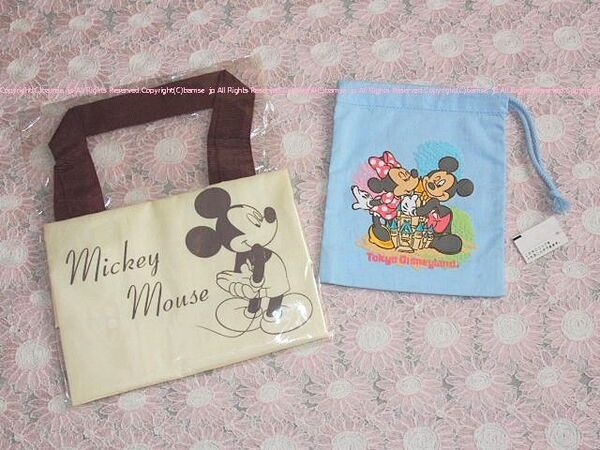 未使用★TDL 東京ディズニーランドのキュートな巾着&エコバッグ/Disney