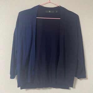 UNIQLO +J シルクコットンカーディガン バイカラー