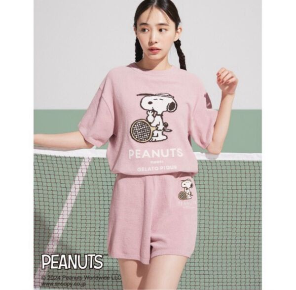 【PEANUTS】SNOOPY ジャガードプルオーバー&ショートパンツSET