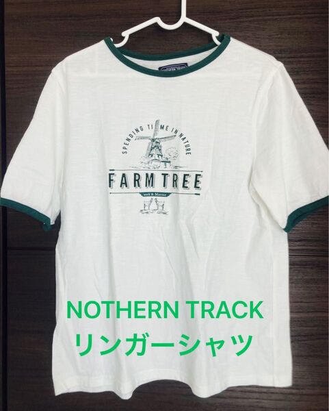 ノーザントラック NOTHERN TRACK リンガーシャツ Tシャツ リンガー 半袖 グリーン 緑