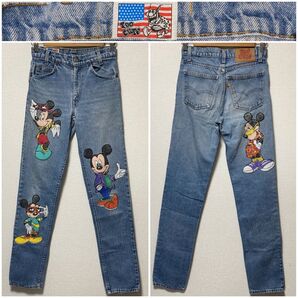 90s TOO CUTE デニム ミッキーマウス ヴィンテージ ジーンズ OLD