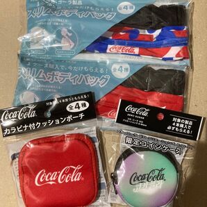 コカ コーラ カラビナ付 クッションポーチ スリムボディバッグ
