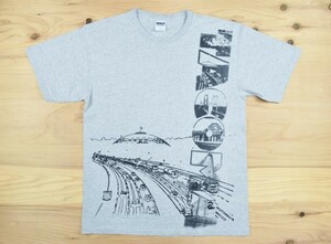 レアUSA古着 ワシントン州 タコマ スーベニア Tシャツ sizeL 灰色 グレー WASHINGTON TACOMA フォト アメリカ アメカジ